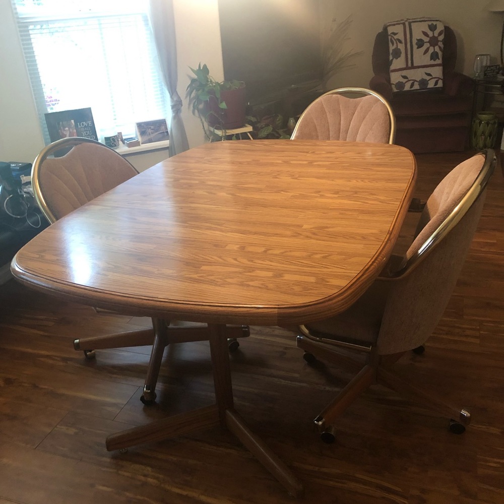 Table and 4 chairs